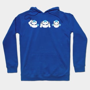 Robots See Hear Speak no Evil Hoodie